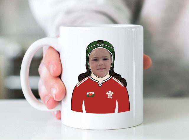 Female Rugby Face Mug